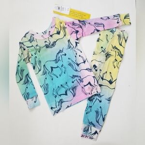 NEW Baby Gap Unicorn PJ Pajama Set 2-Pc L/S Shirt Pant 18-24M Organic Cotton